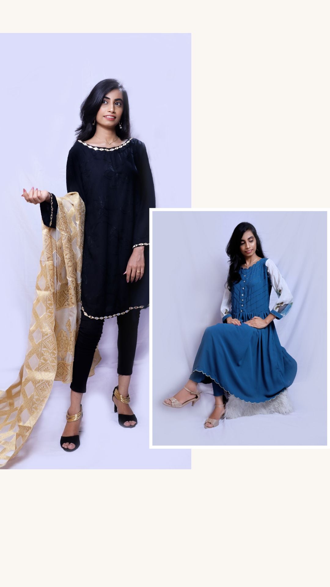 Classic Black & Long Frock